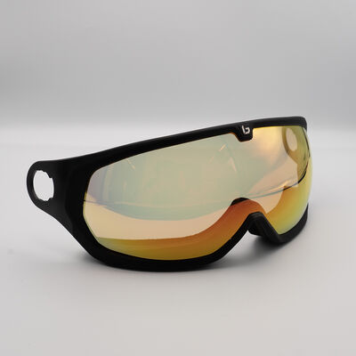 REPLACEMENT LENS VISOR V-LINE, Black Matte-Phantom Fire Cat 1 to 3, hi-res